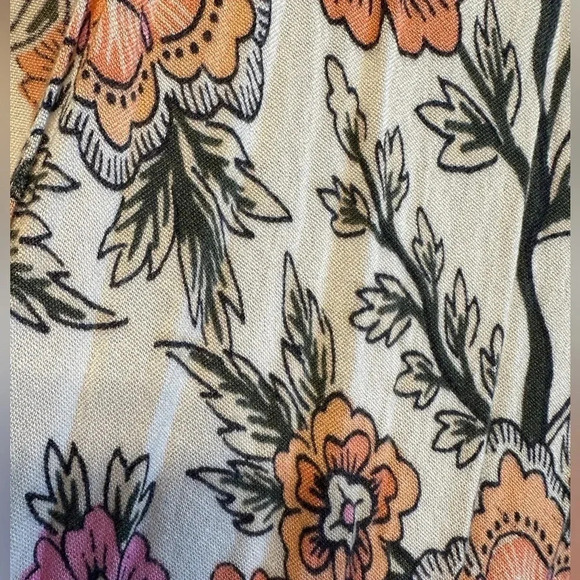 Loft outlet open front floral print, lightweight cardigan. One size - Picture 4 of 7